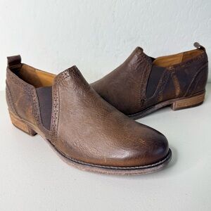 NEW Josef Seibel Sienna 43 Vintage Brown Leather Slip-On Loafers  EU 42 US 11